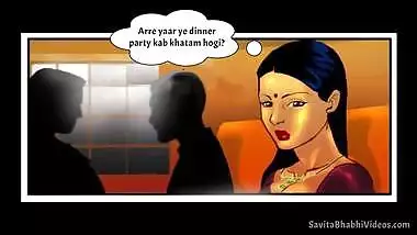 Desi Savita Bhabhi has boobs kissed by Devar in this comic XXX video