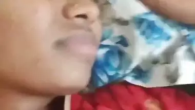 Young 18-year-old girl moans because of hard sex