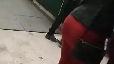 Candid Sexy Indian Ass - Big Round Booty Tight Skirt 