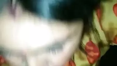 Punjaban gives an Indian blowjob with a condom on