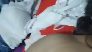 A college guy fingers in pussy in Indian Bhabhi sex MMS