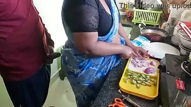 Horny owner jerking dick infront of Bengali maid