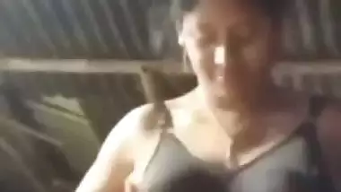 Bengali village girl bra removed and boobs pressing
