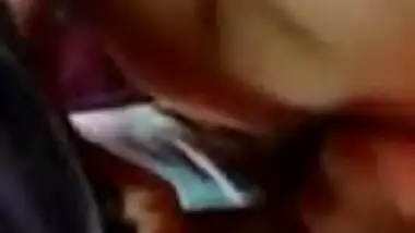 Slutty Desi XXX aunty have a threesome sex with two local guys MMS