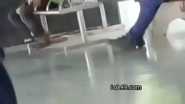 Randi in railway station sucking dick caught by voyeur