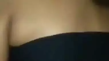 Shy girl in hotel with lover