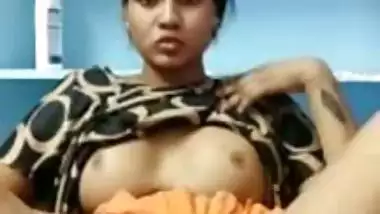 Cheating Malayali wife naked fingering video call with BF