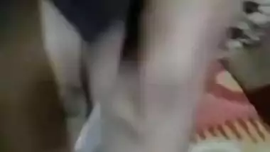 Aunty takes care of online Desi sex client and airs big twins for him