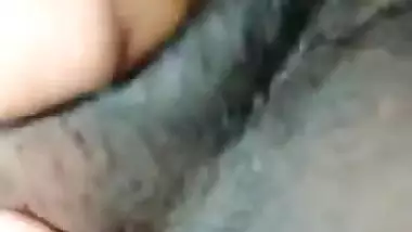 Fingers are perfect for the Indian housewife to give pussy pleasure