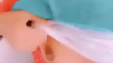 Desi wife shows off small breasts and hairy cunt in online XXX show