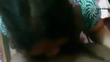 Village maid’s big cock blowjob MMS