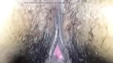 Wife Hairy & creamy pussy fucked