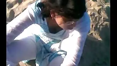 Cleavage On The Beach