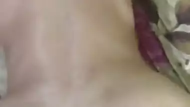 Thick Legs In Playing With Pussy While Admiring Dick