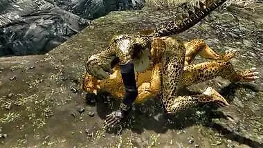 Very Wild unbelievable private sex of 2 Argonians