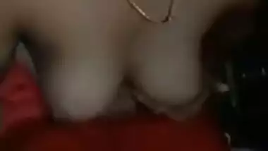 Busty cutie with big boobs shows how she XXX plays with Desi cunt