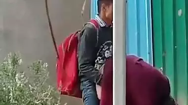 College lover outdoor fucking