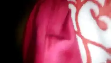 Horny desi bhabi handjob and hubby play with her boobs inside the blanket