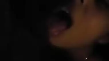 Hot paki babe BJ sucking balls and licking ass of bf with audio