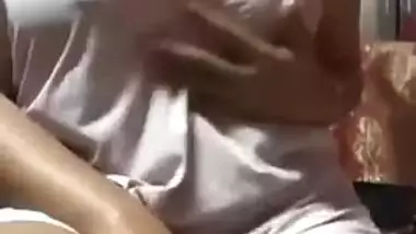 Desi Mom Shows Breast