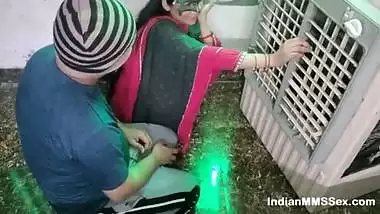 Indian Wife Having Sex With Electrician Came To Fix The Water Cooler