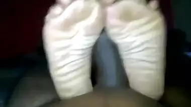 Sexy Indian Gives Footjob Pt. 1