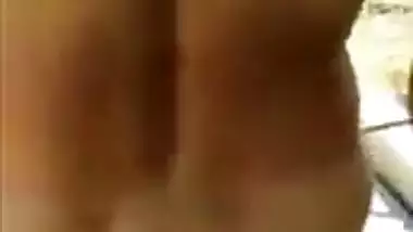 Desi wife Reeta nude walking in outdoor and hubby recording