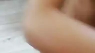 Skinny Desi coed flaunts tiny tits and even vagina in the washroom