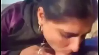Bhabhi gives her spouse a worthy oral-stimulation and swallows his cum