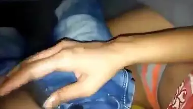 Horny desi bhabhi handjob n try to inserting hubby’s cock her pussy inside the blanket